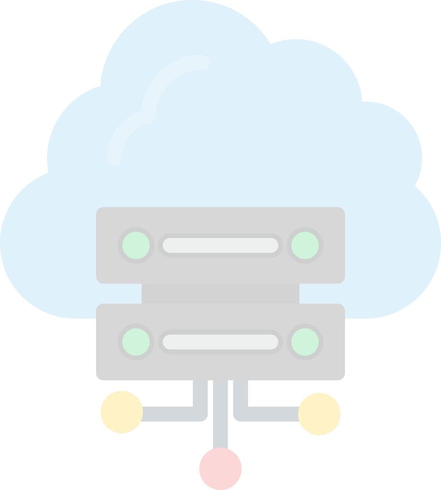 diseño de icono de vector de computación en la nube