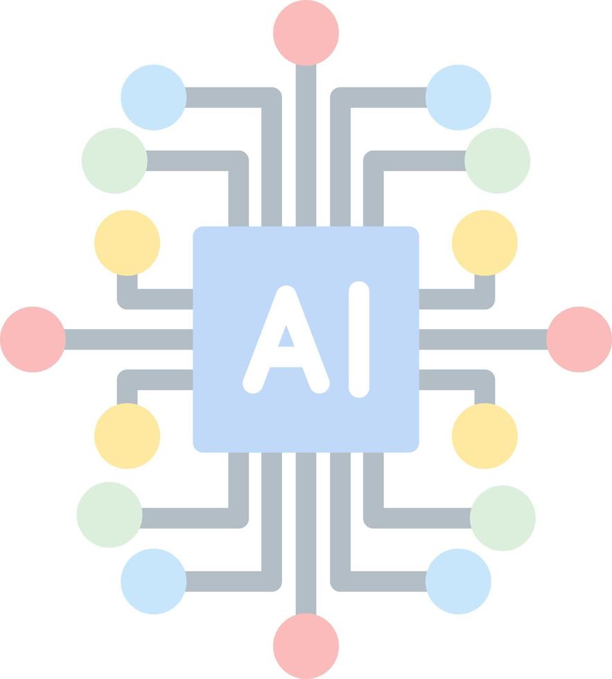 Artificial Intelligence Vector Icon Design