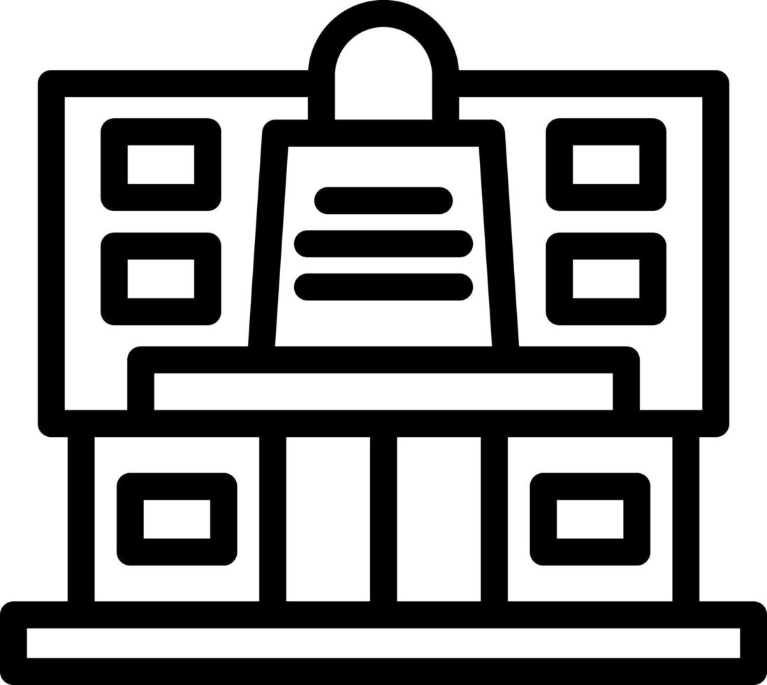 Shopping Mall Vector Icon Design