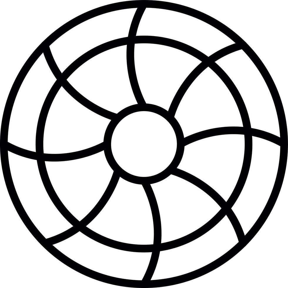 Crossflow Turbine Vector Icon Design