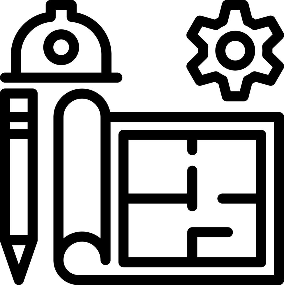 diseño de icono de vector de ingeniería civil