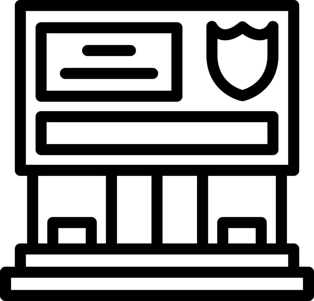 Police Station Vector Icon Design