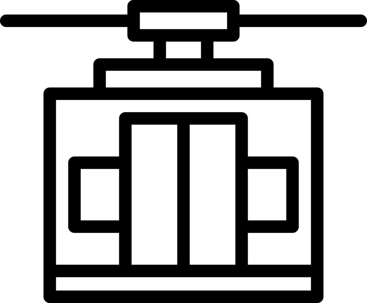 Cable Car Vector Icon Design