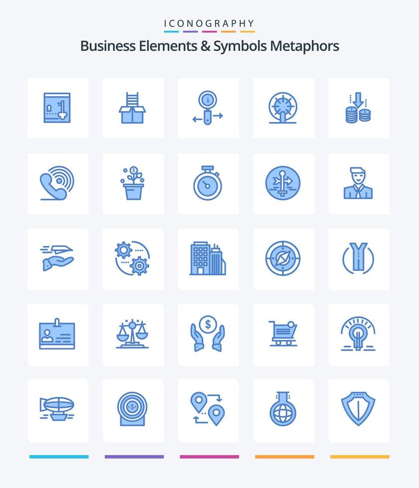 Creative Business Elements And Symbols Metaphors 25 Blue icon pack  Such As transfer. ship. info. ship. wheel vector