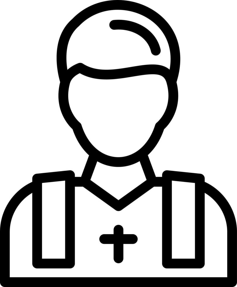 Priest Vector Icon Design