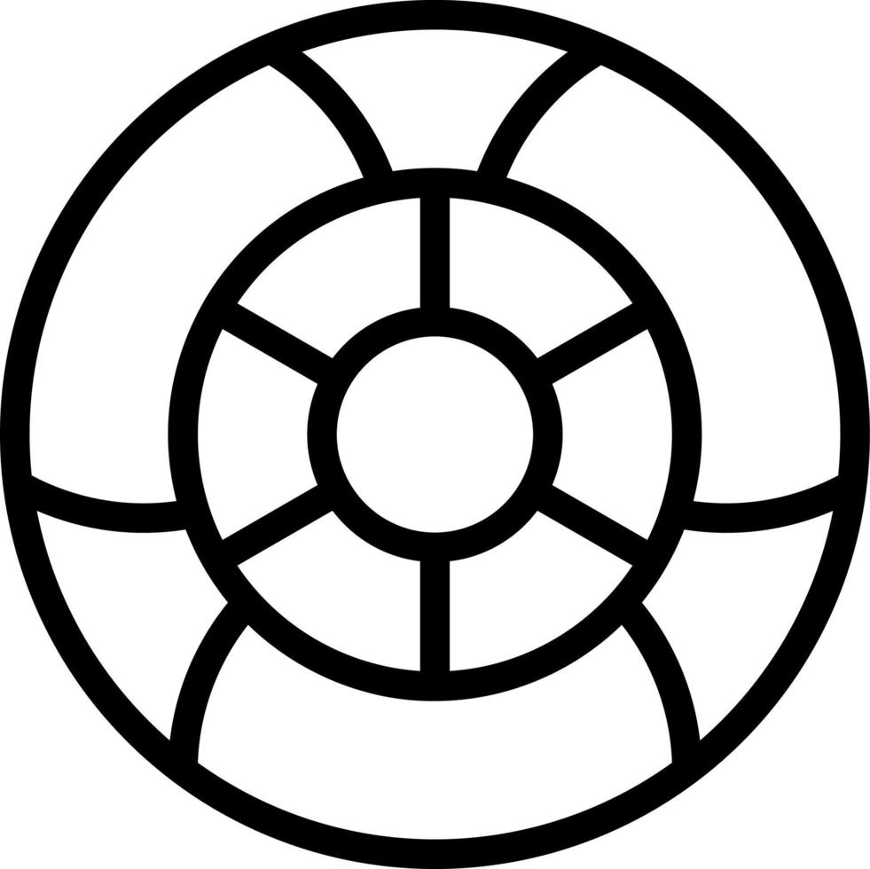 Beach Ball Vector Icon Design