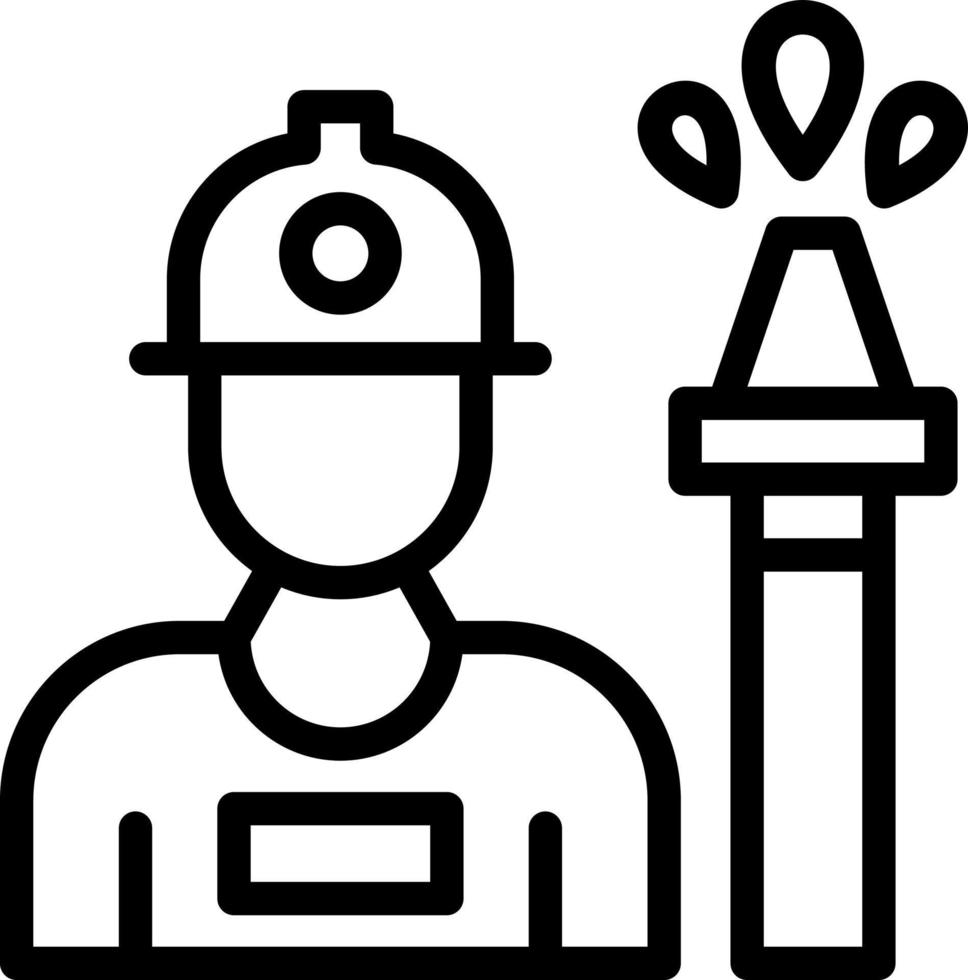 Fireman Vector Icon Design