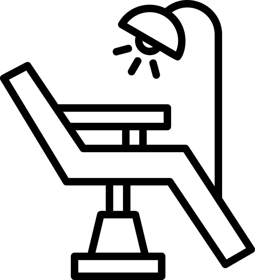 Dentist Chair Vector Icon Design