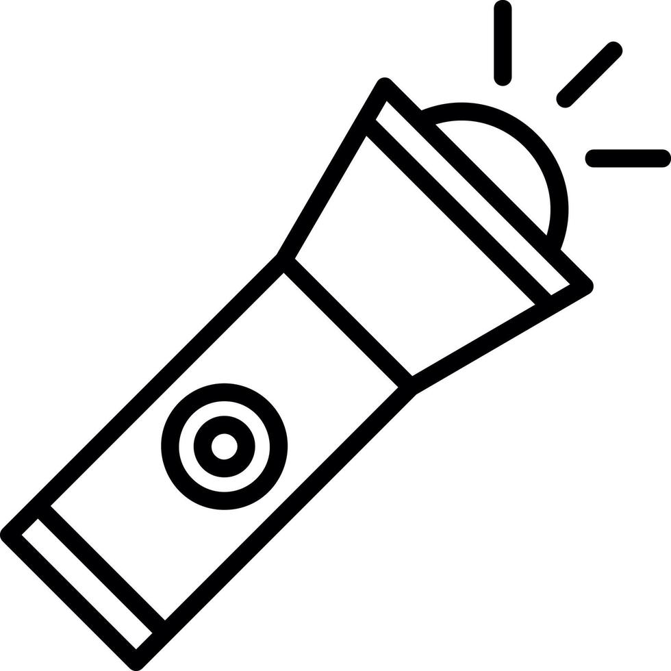 Flashlight Vector Icon Design