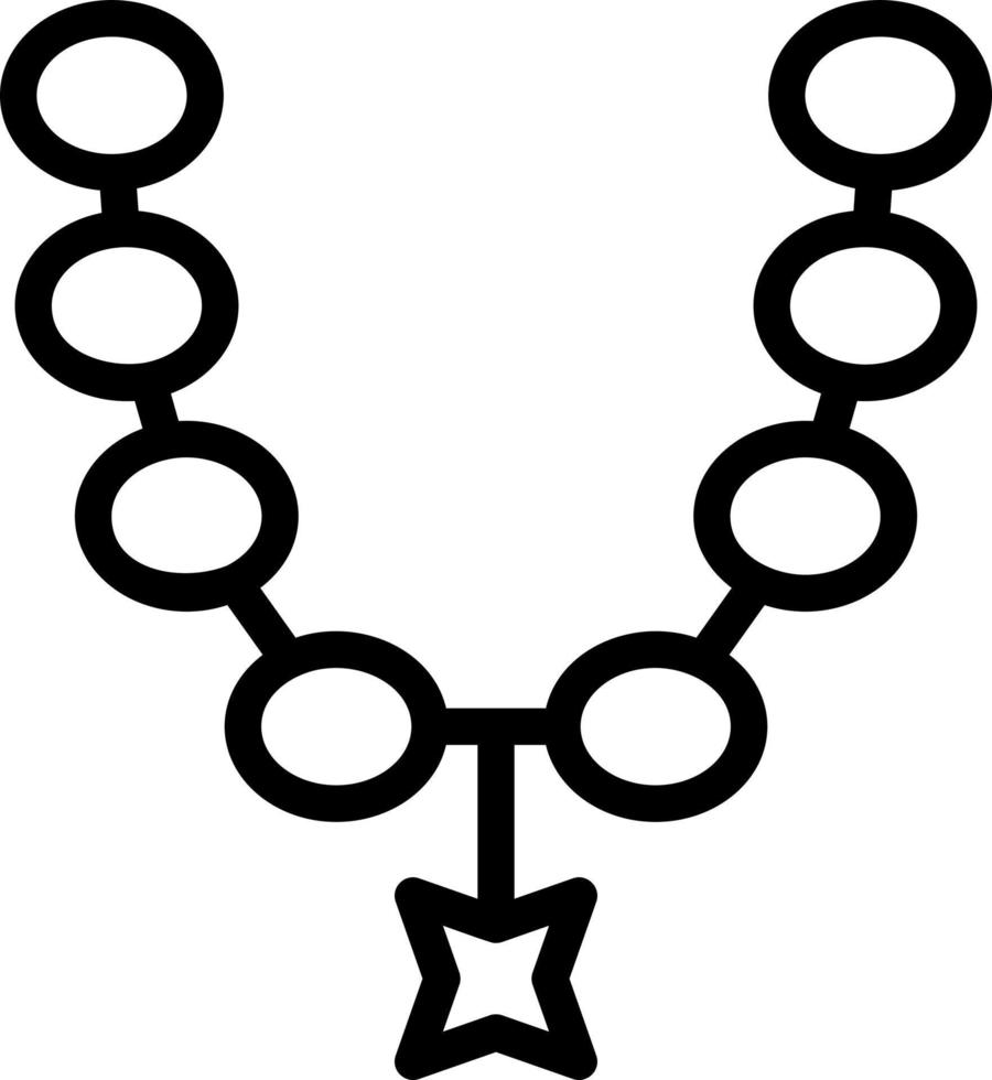 Necklace Vector Icon Design