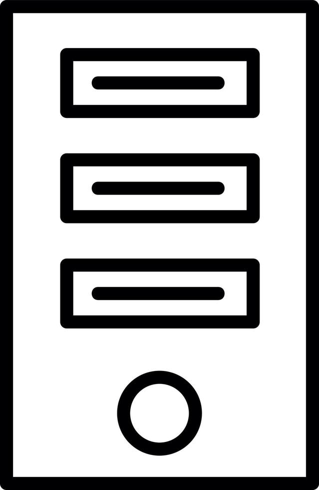 Tower Computer Vector Icon Design