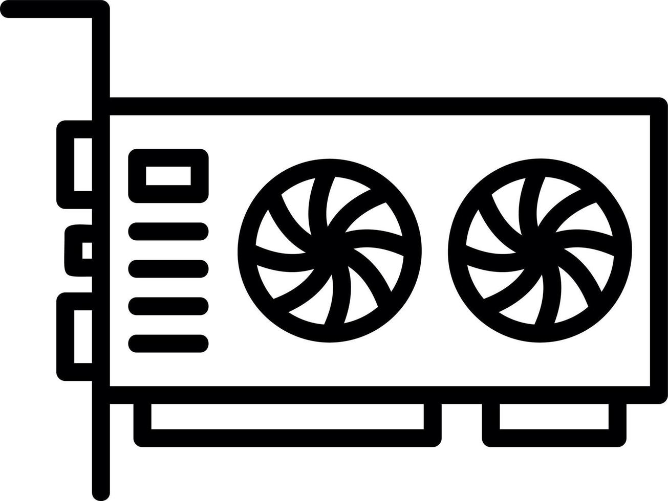 Vga Card Vector Icon Design