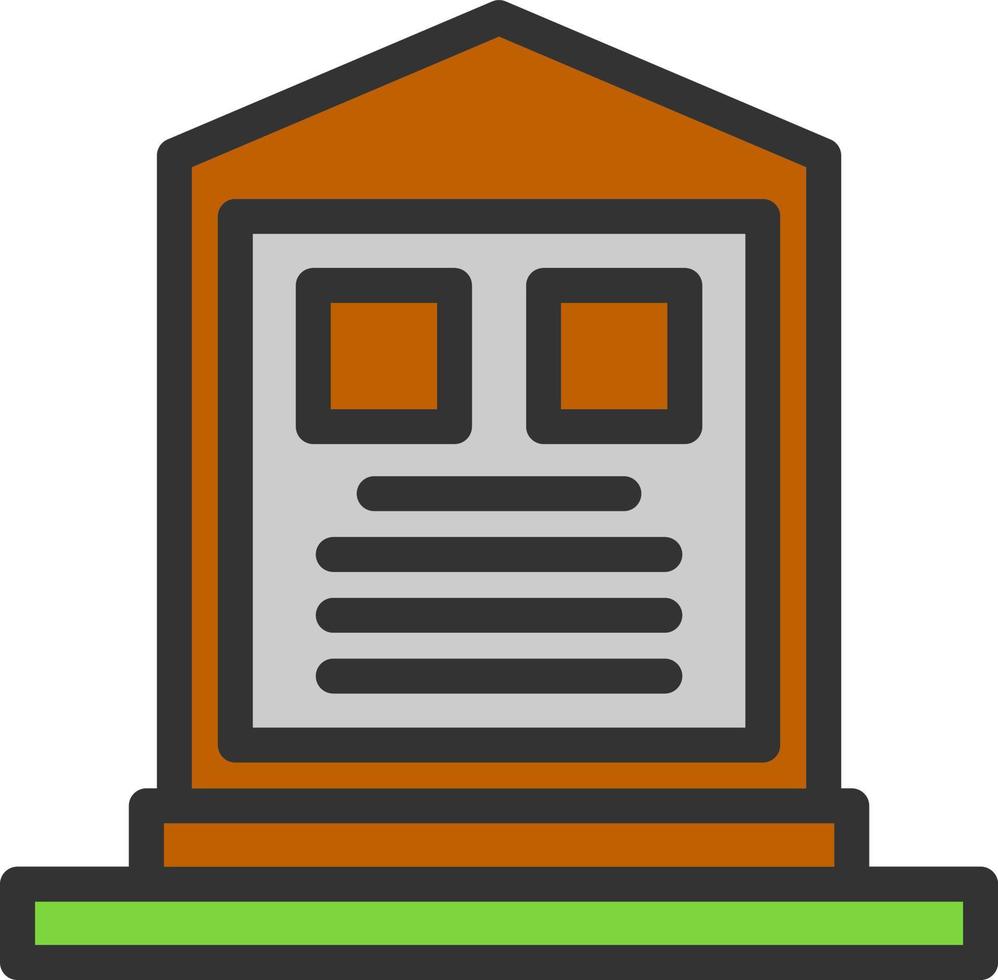 Cemetery Vector Icon Design