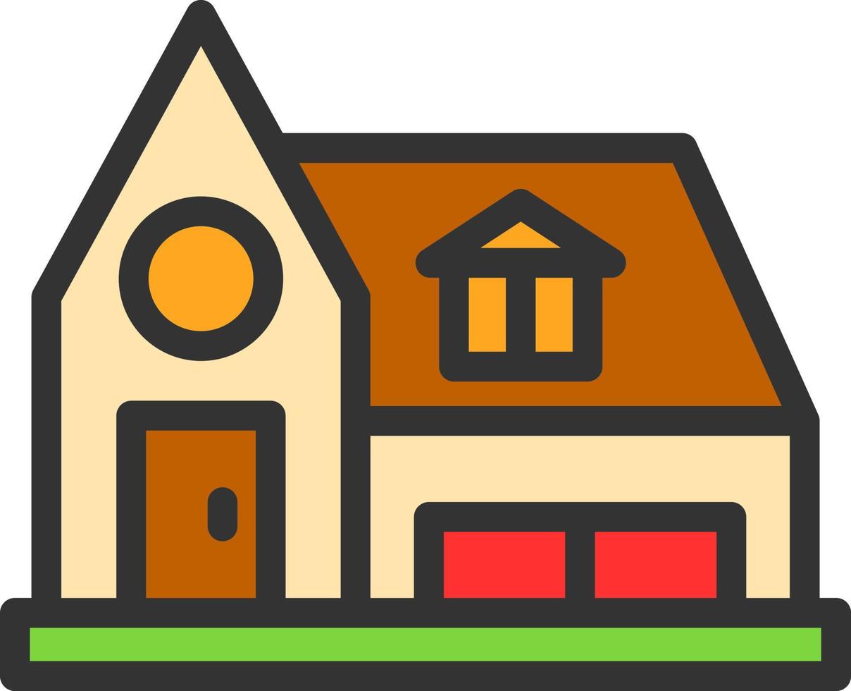 Cottage Vector Icon Design