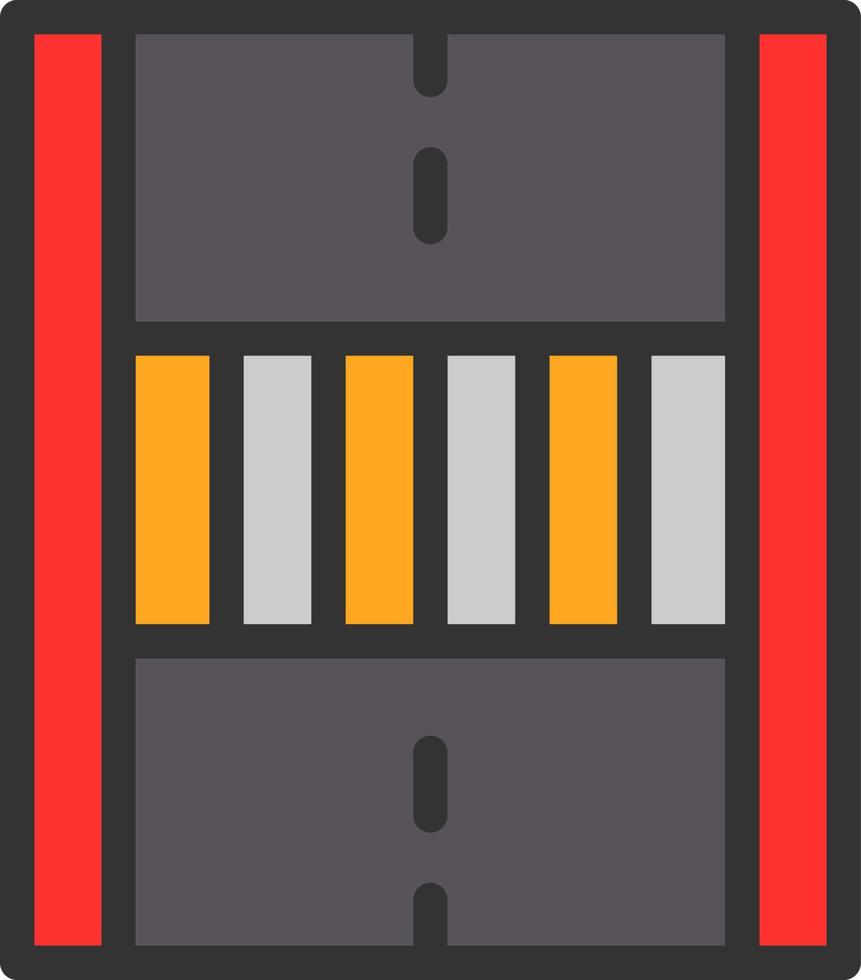 Pedestrian Crossing Vector Icon Design
