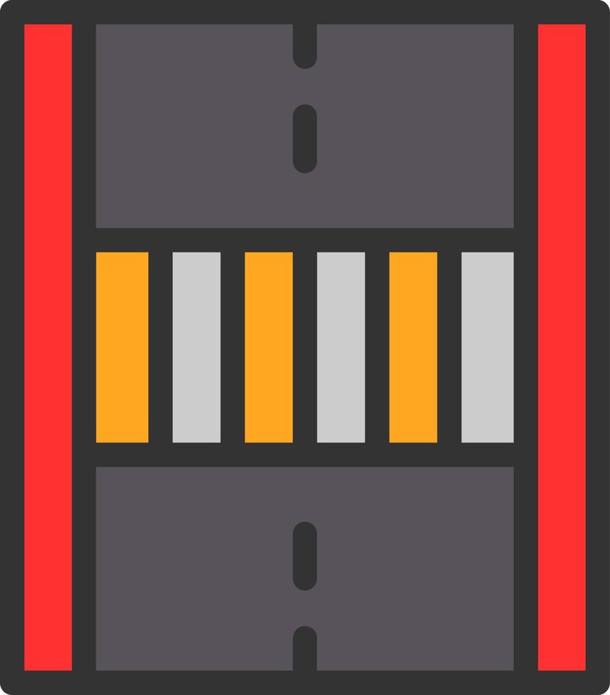 Pedestrian Crossing Vector Icon Design