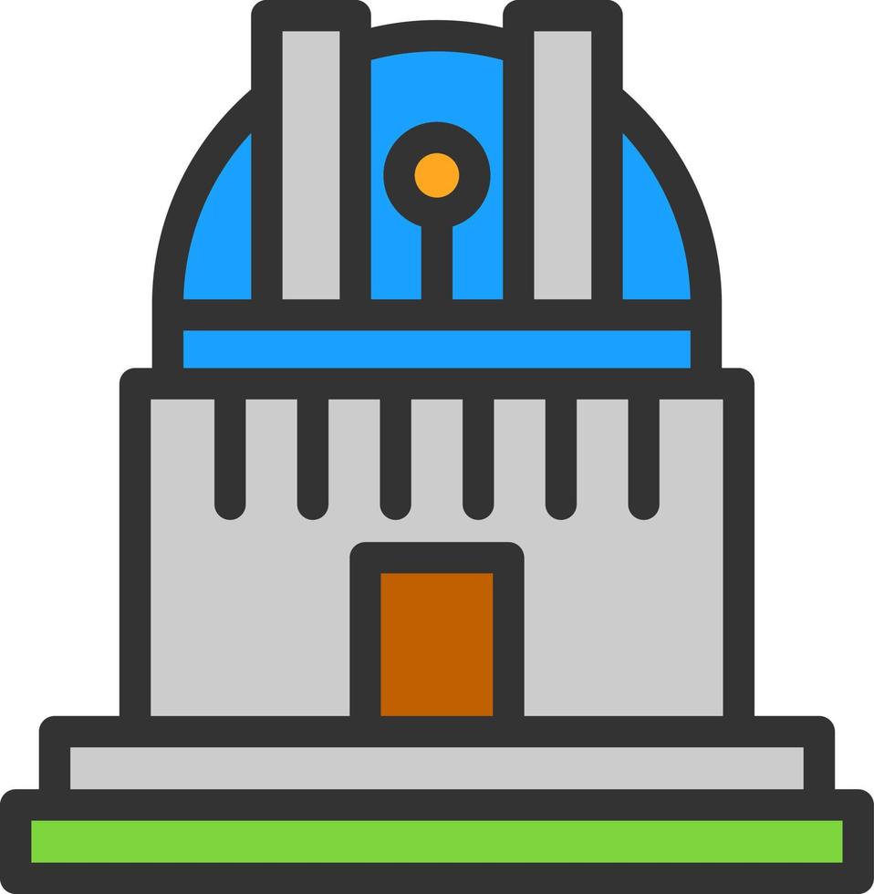 diseño de icono de vector de observatorio