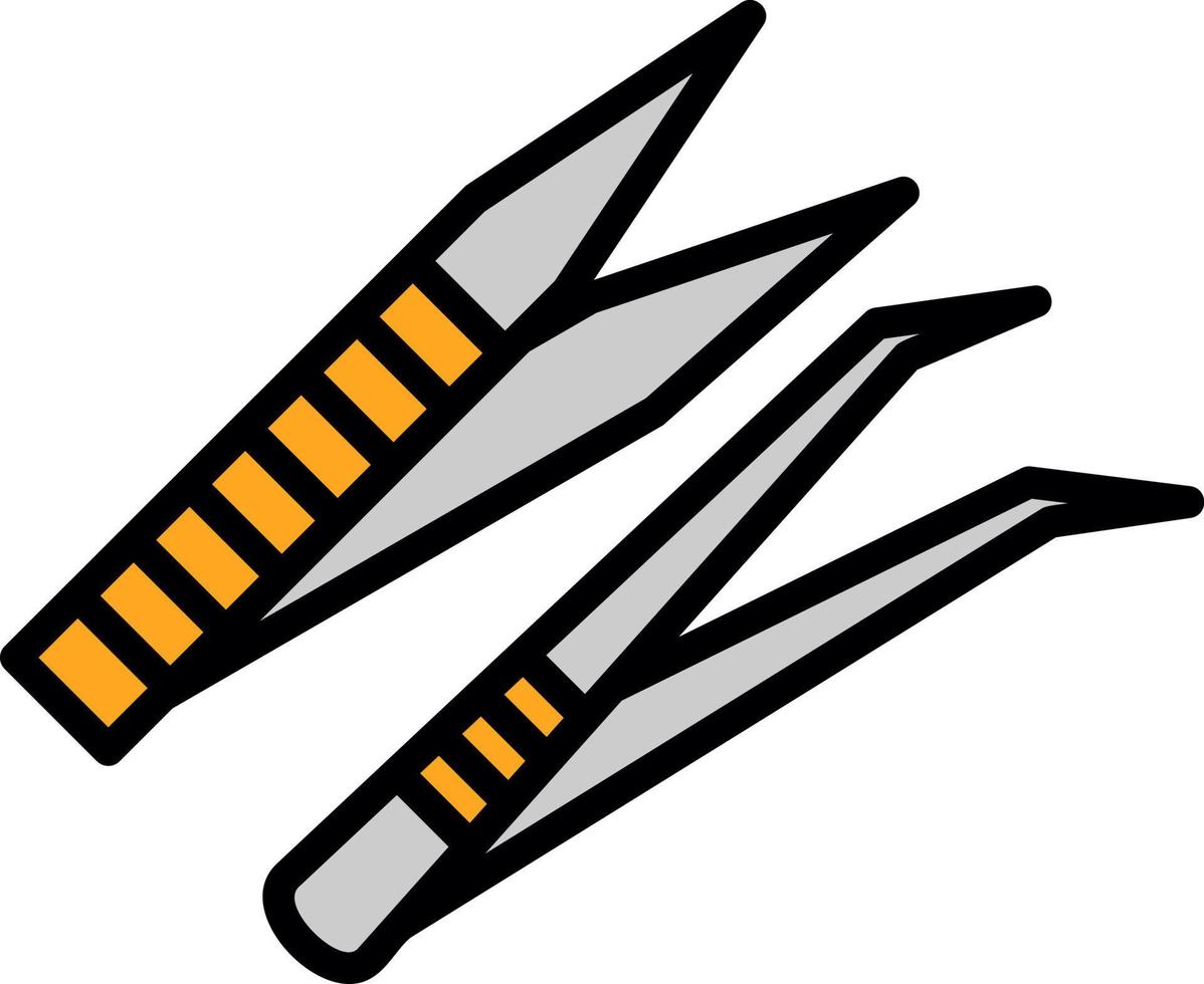 Tweezers Vector Icon Design