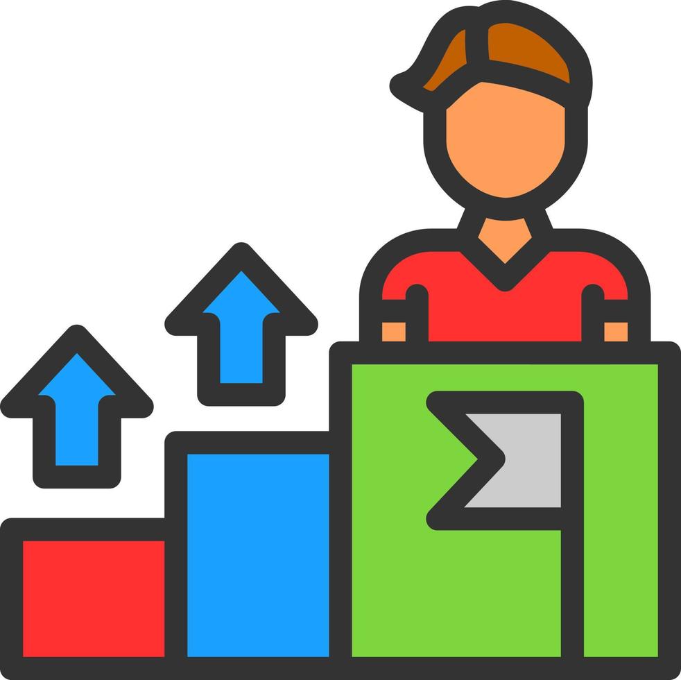 Leadership Vector Icon Design