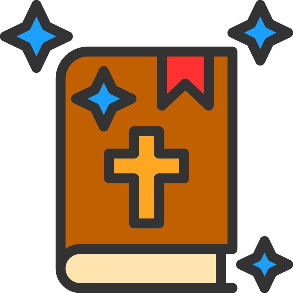 diseño de icono de vector de biblia