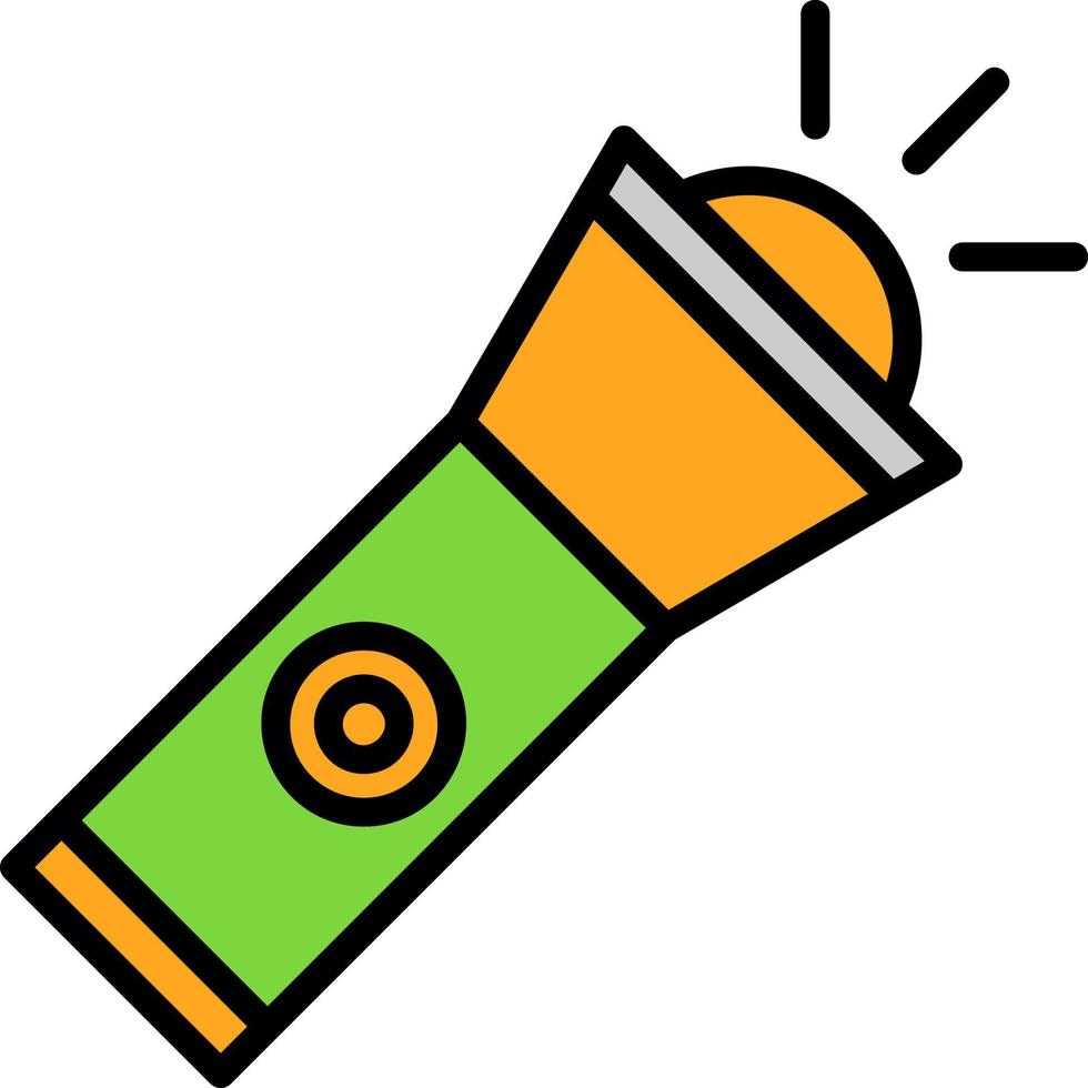 Flashlight Vector Icon Design