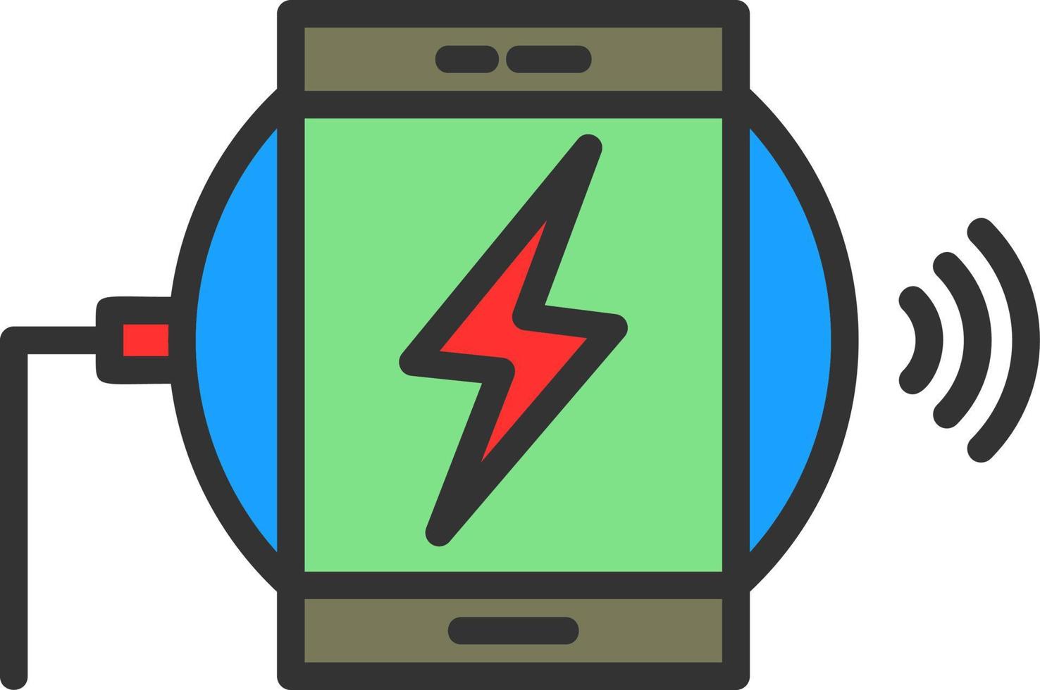 Wireless CHarger Vector Icon Design