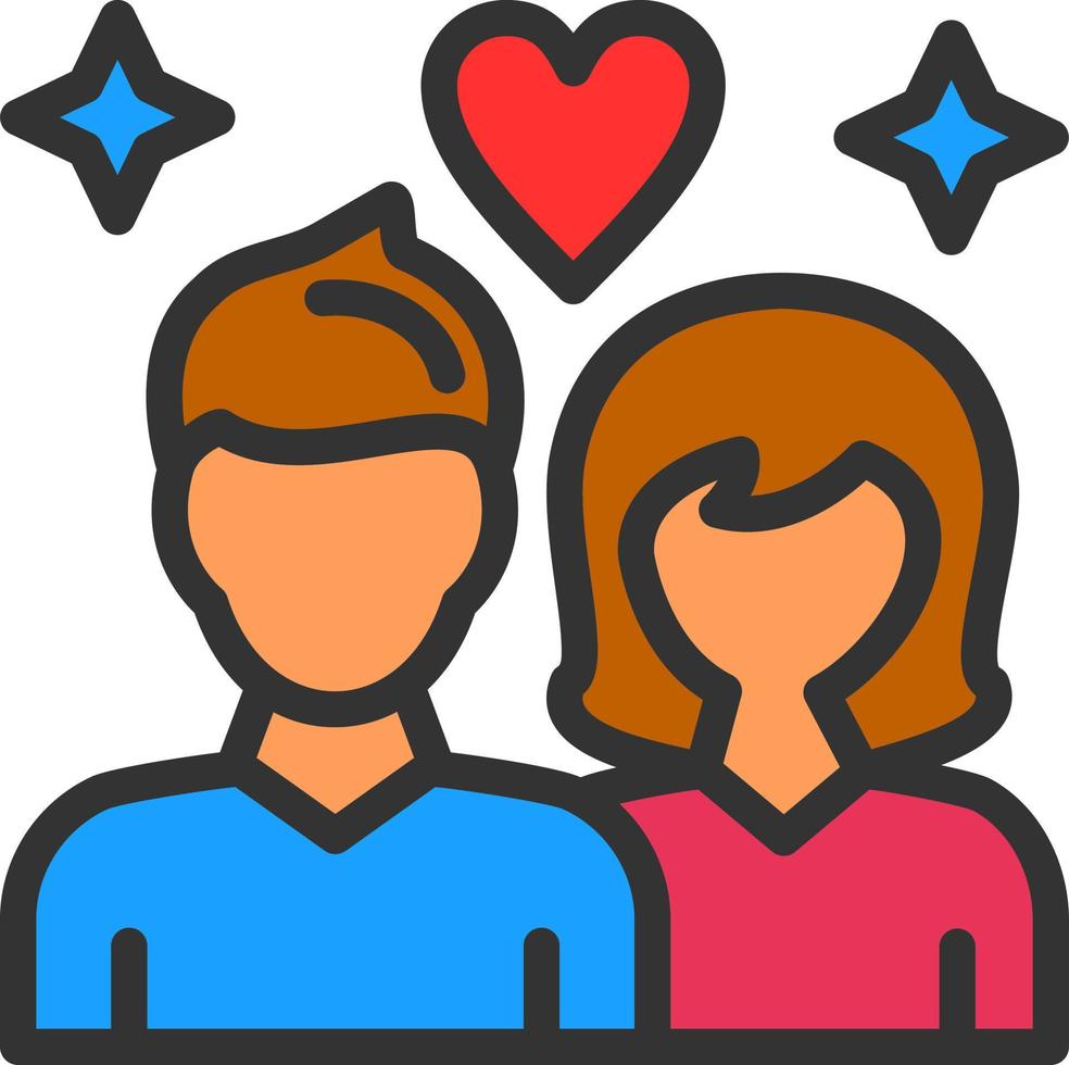 diseño de icono de vector de pareja