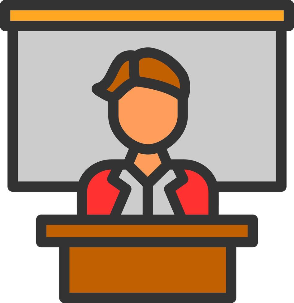 diseño de icono de vector de instructor