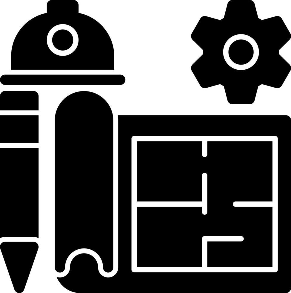 diseño de icono de vector de ingeniería civil