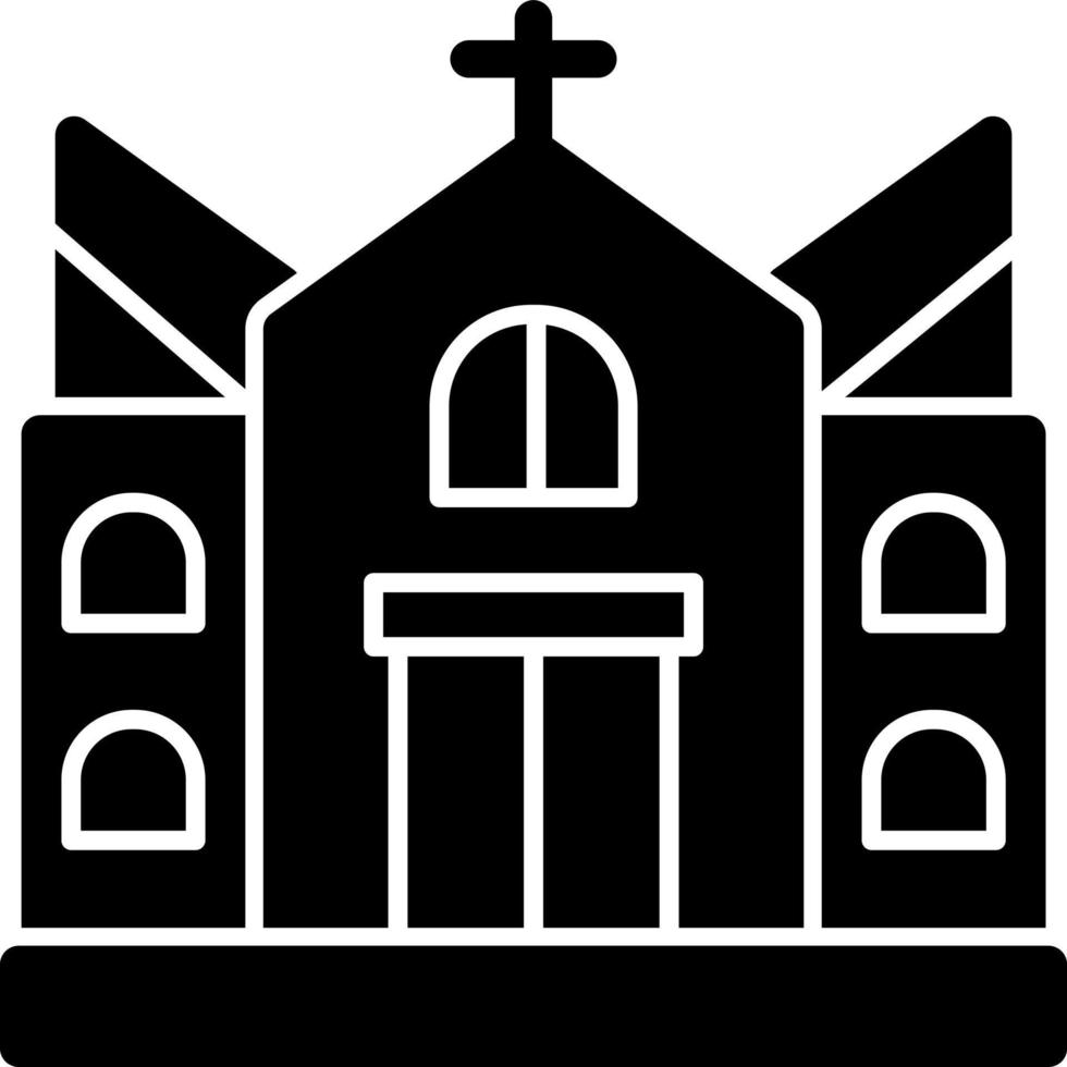 diseño de icono de vector de iglesia