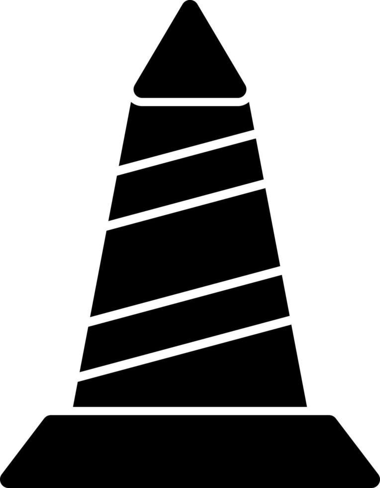 Traffic Cone Vector Icon Design