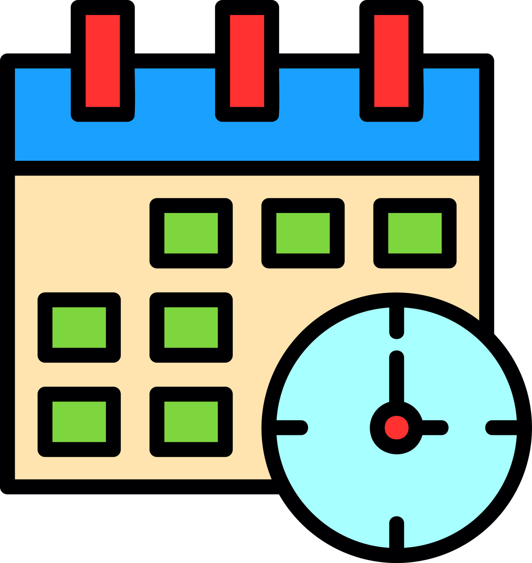 Time ANd Date Vector Icon Design 16302434 Vector Art at Vecteezy