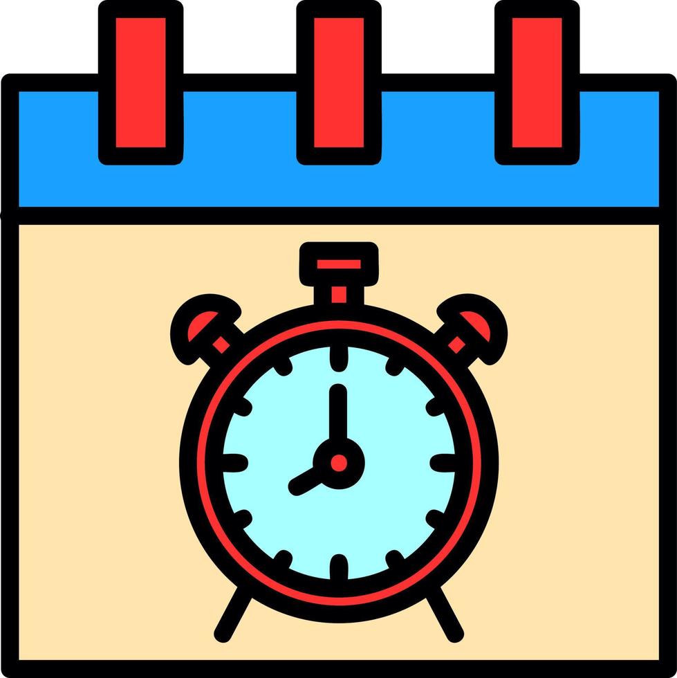 Alarm Clock Vector Icon Design