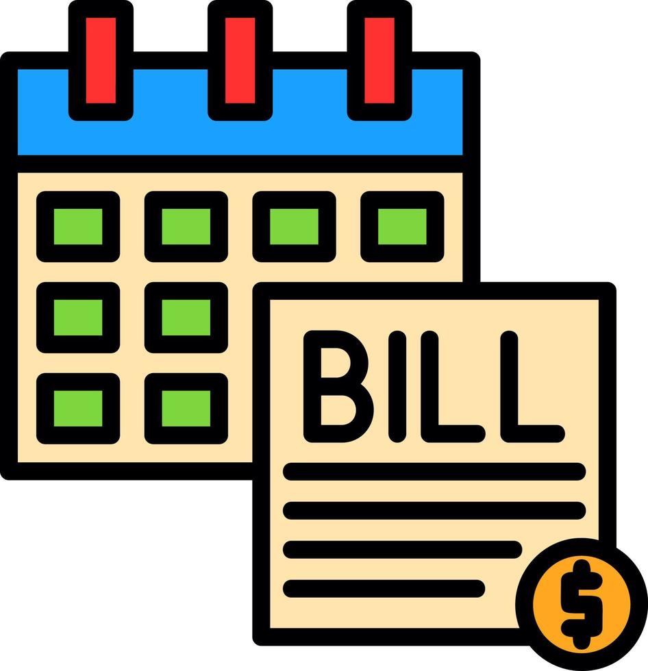 Bill Vector Icon Design