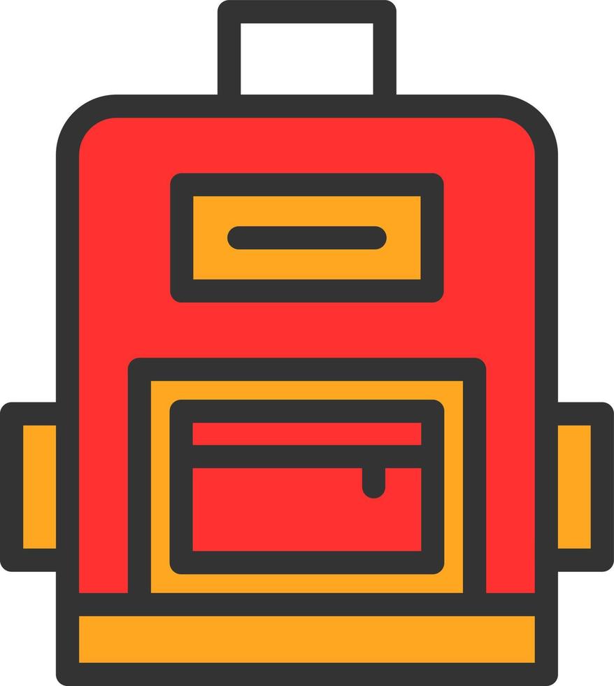 Backpack Vector Icon Design