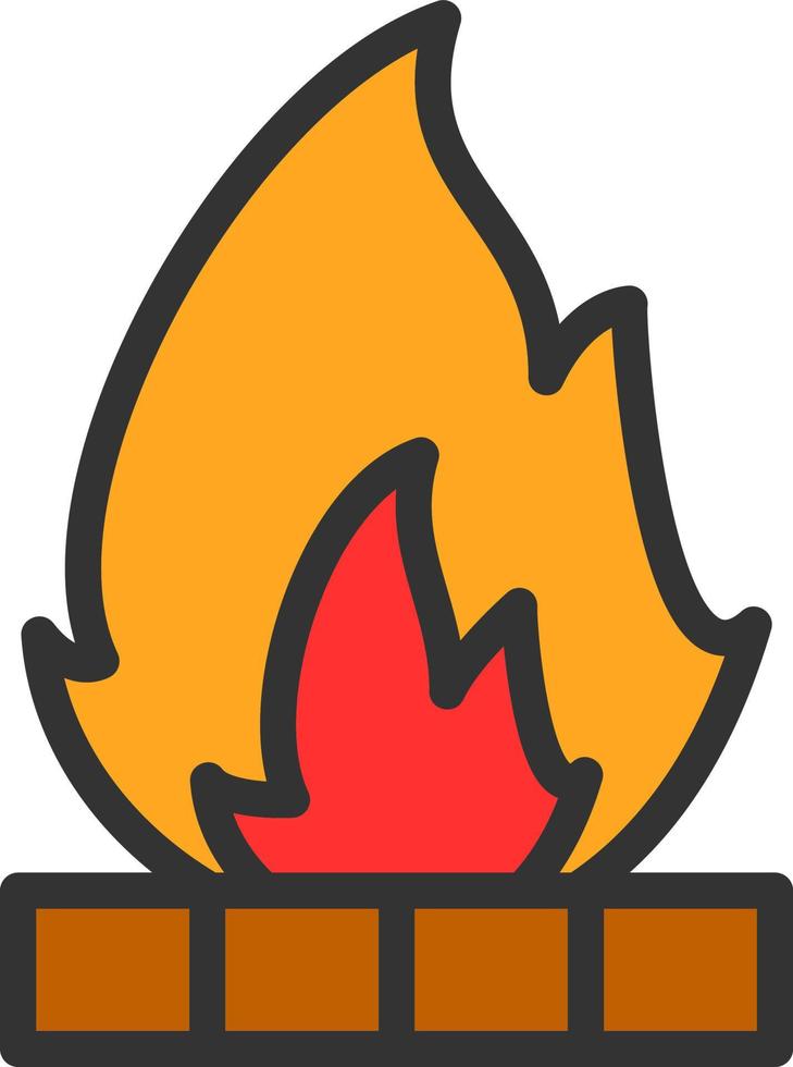 Bonfire Vector Icon Design