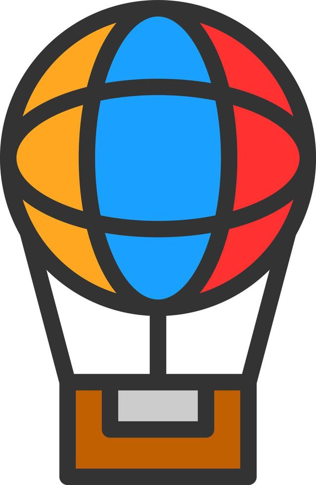 Air Balloon Vector Icon Design