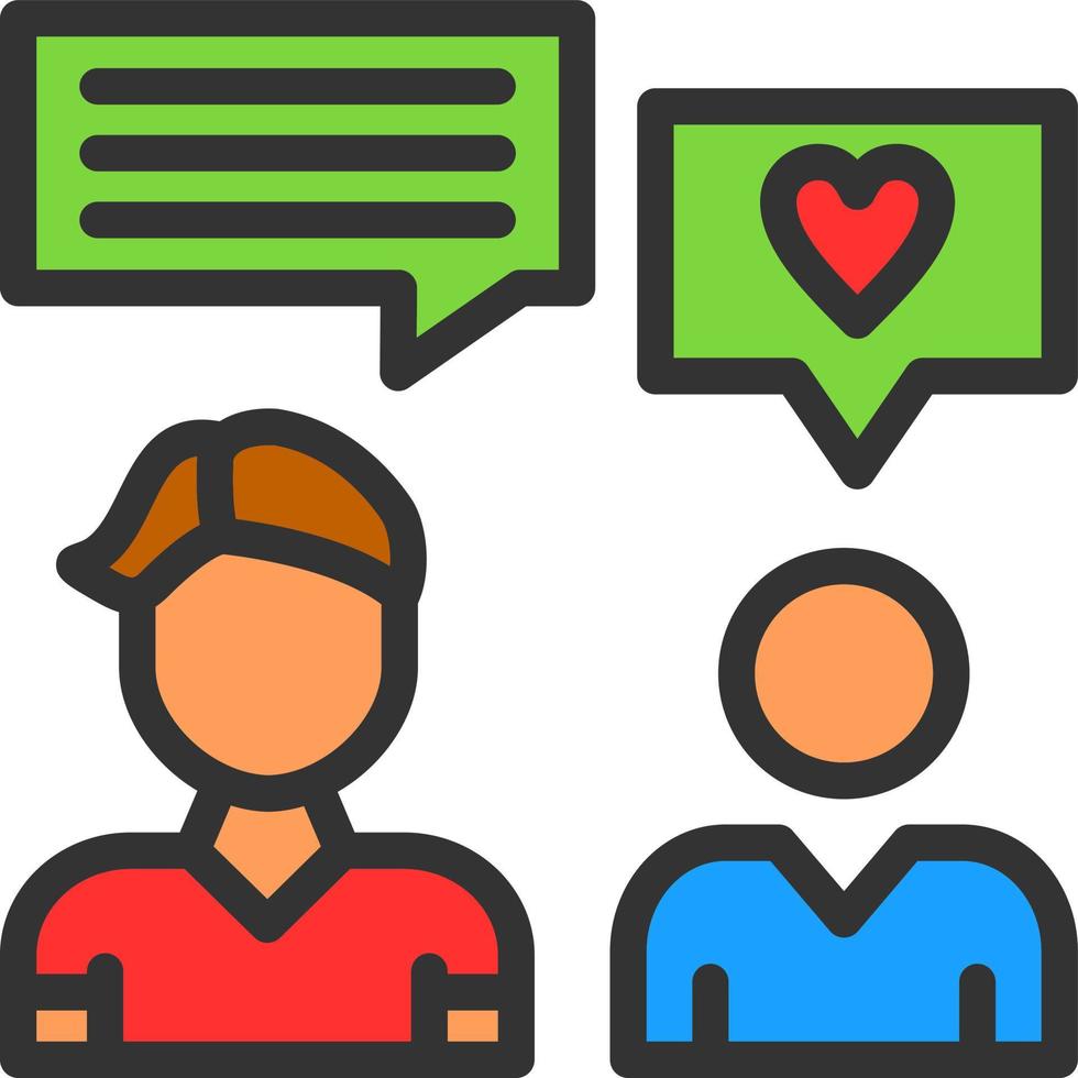 Chatting Vector Icon Design