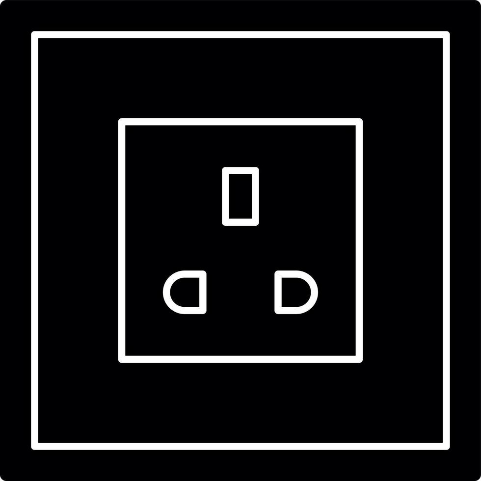 Power Socket Vector Icon Design