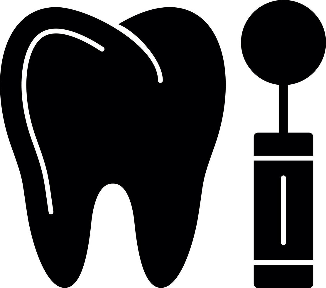 diseño de icono de vector de espejo de dentista