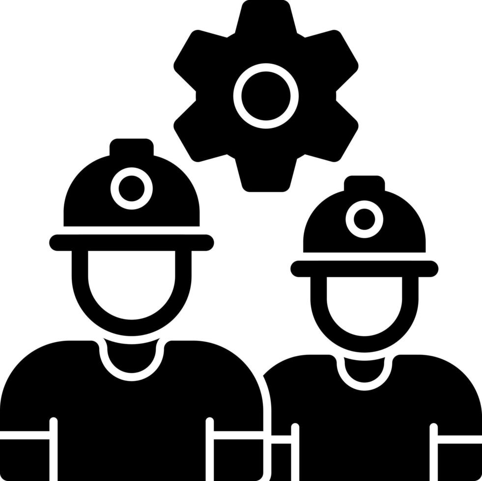 diseño de icono de vector de trabajadores