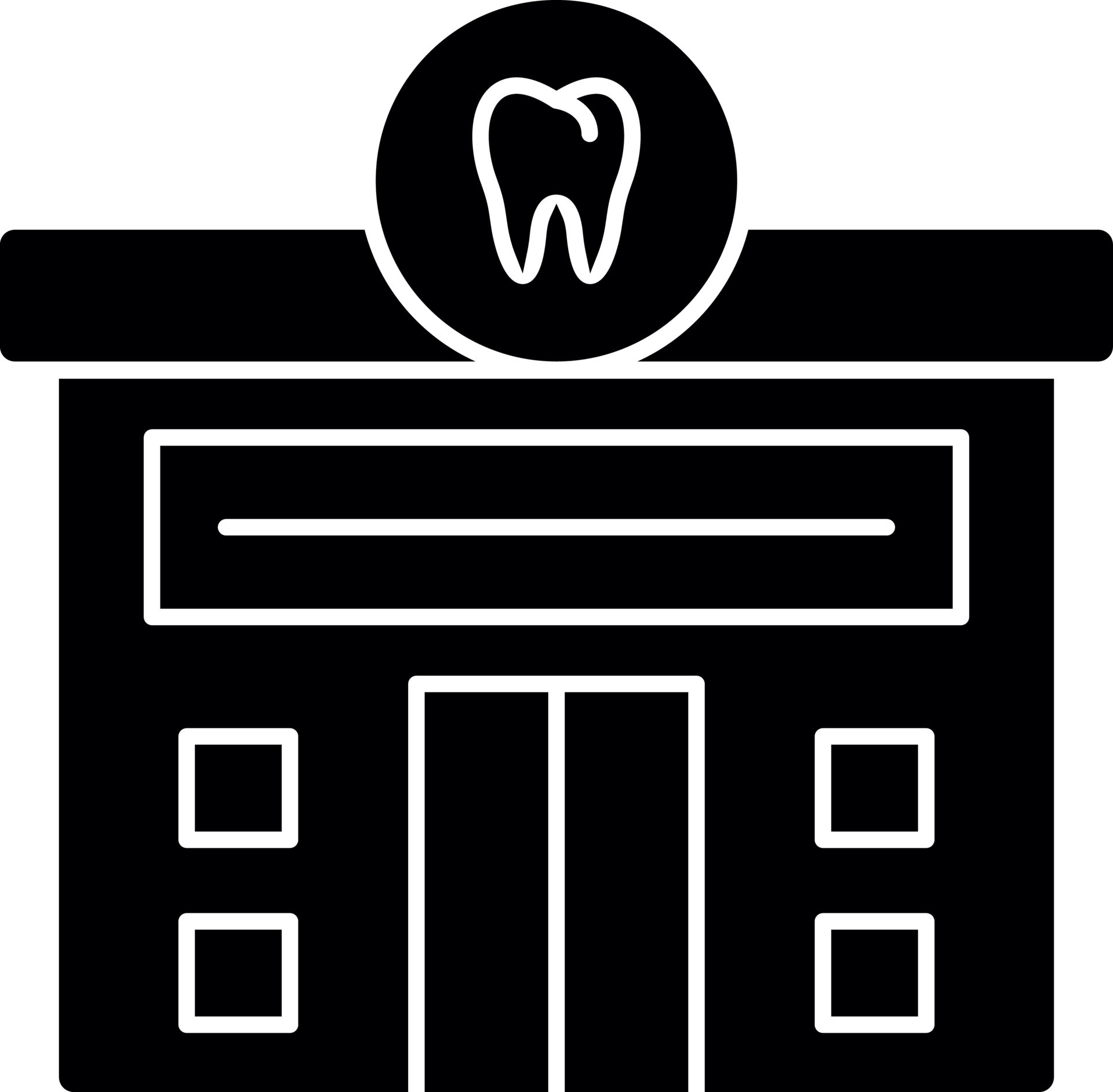 diseño de icono de vector de clínica dental 16302807 Vector en Vecteezy