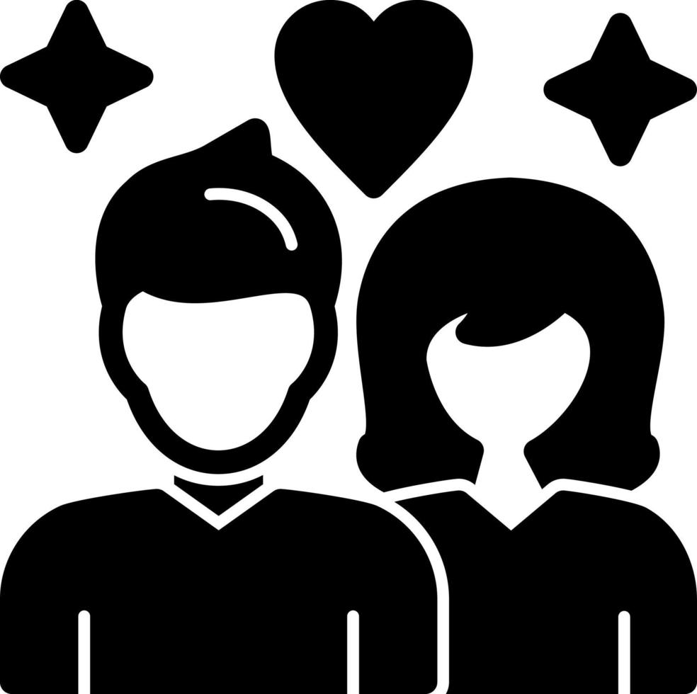 diseño de icono de vector de pareja