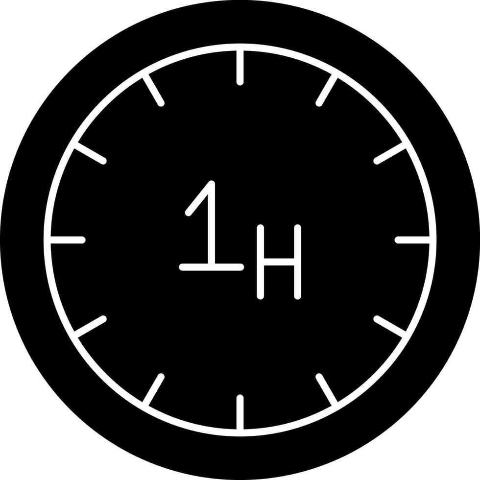 diseño de icono de vector de hora