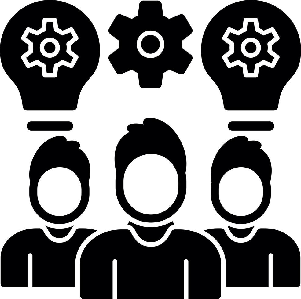 Team Work Vector Icon Design