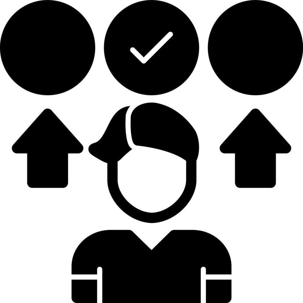 Decision Making Vector Icon Design