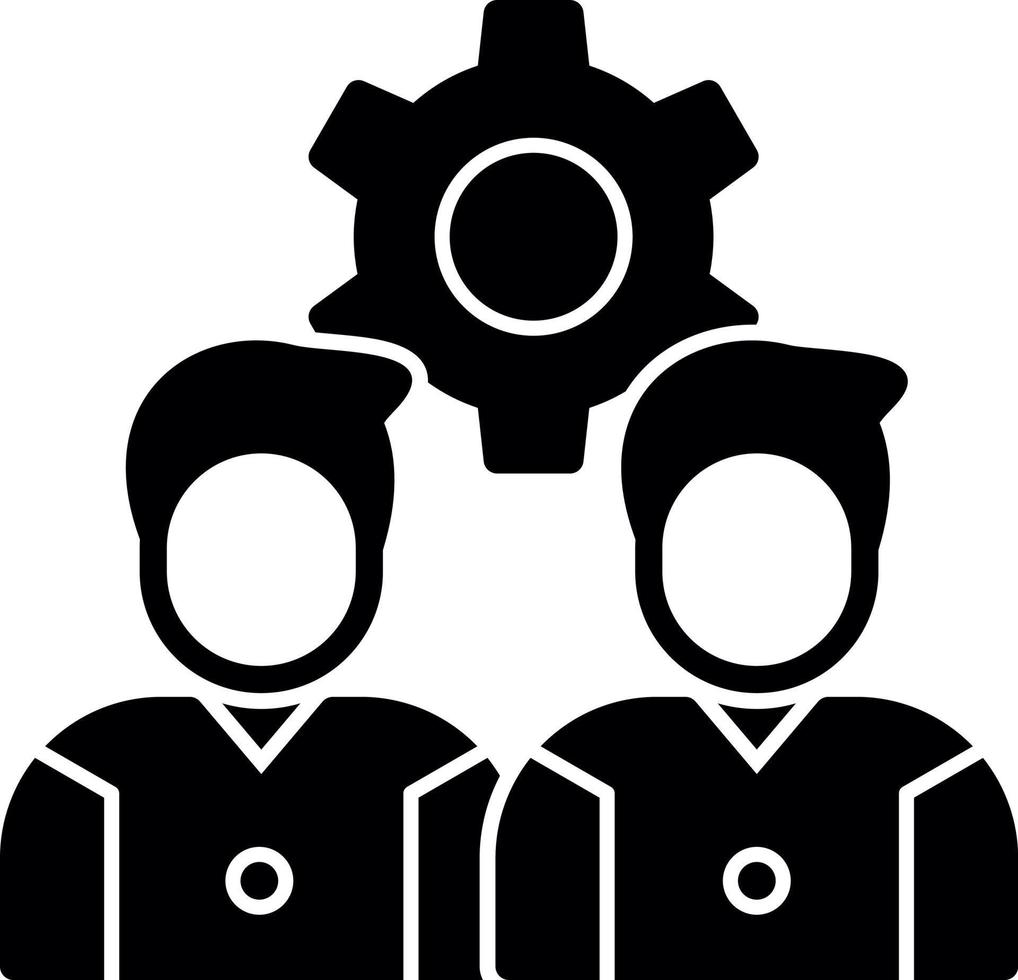 Team Management Vector Icon Design