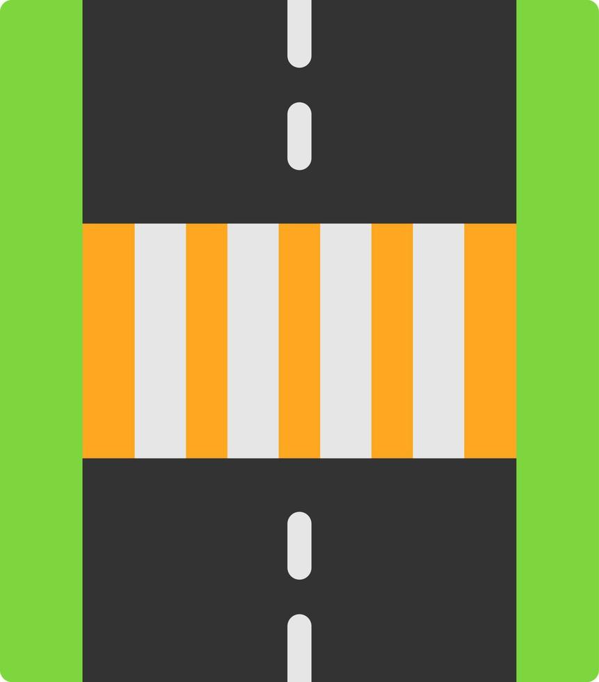 Pedestrian Crossing Vector Icon Design