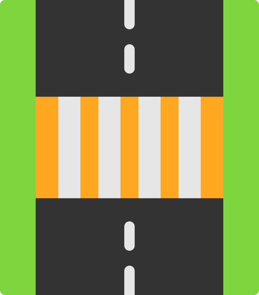 Pedestrian Crossing Vector Icon Design