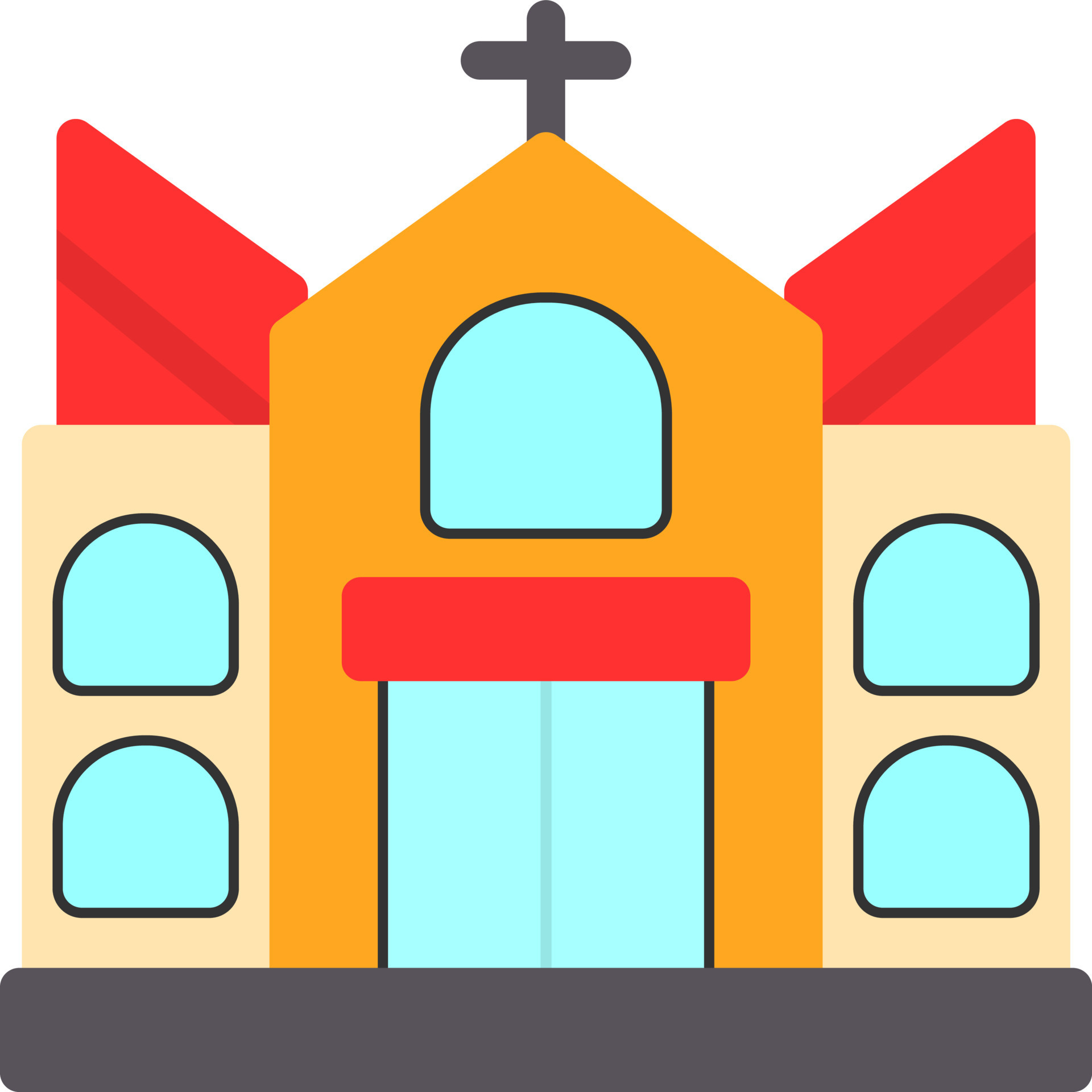 Church Vector Icon Design 16302999 Vector Art at Vecteezy